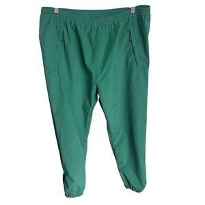 Vintage Eddie Bauer Track Pants Mens Large Waterproof Windbreaker Joggers Green